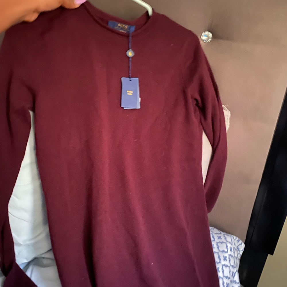 POLO long burgundy dress!!